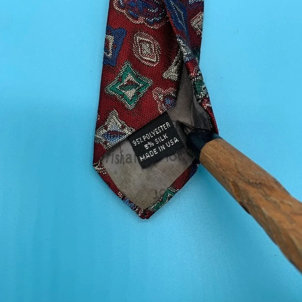 Vintage Christian Dior‎ Monsieur Geometric Preppy Classic Neck Tie